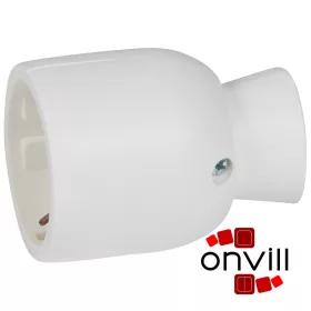   Legrand 050317, 2P+F Földelt, Hátsó Bekötésű Műanyag Csatlakozóaljzat, Fehér