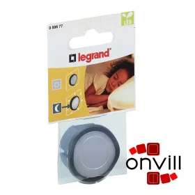   Legrand 050677, Csatlakozódugó Éjszakai Fénnyel, Led-es, Kapcsolható és Fényerőszabályozható, Fekete