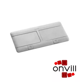   Legrand 054013, Pop-Up Felnyíló Süllyesztett Padlódoboz, 8 (2×4) Modulos, Alumínium