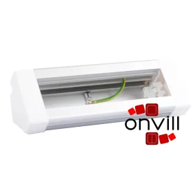   Legrand 054690, Alumínium Szerelvényezhető Asztali Elosztósor, 8 Modulos, Üres, Program Mosaic Szerelvényekkel Szerelhető