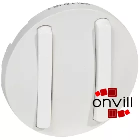 Céliane kettős keskeny billentyű fehér, Legrand 065002