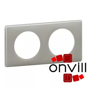   Legrand Céliane kettes keret szürke gyöngy, Legrand 066602