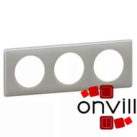   Legrand Céline hármas keret szürke gyöngy, Legrand 066603