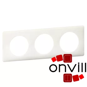   Legrand Céliane hármas keret, fényes fehér, Legrand 066633