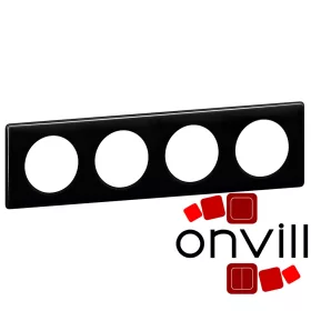 Legrand Céliane négyes keret fekete lakk, Legrand 066684