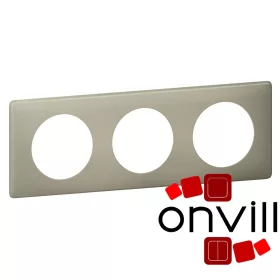 Legrand Céliane hármas keret, agyag, Legrand 066713