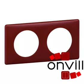 Legrand Céliane kettes keret púder bordó, Legrand 066752