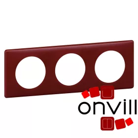 Legrand Céliane hármas keret púder bordó, Legrand 066753
