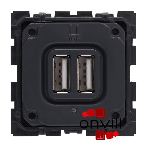 Legrand 067462, Céliane Kettős USB-A Töltőaljzat Mechanizmus, Beépített Tápegységgel