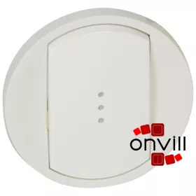   Legrand Céliane széles billentyű, fényjelzős, fehér, Legrand 068003