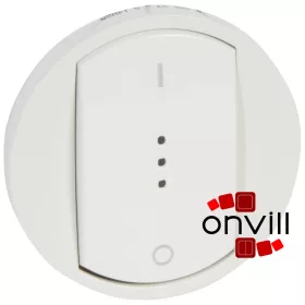   Legrand Céliane I/O billentyű, fényjelzős, fehér, Legrand 068023