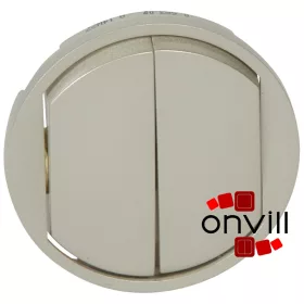 Legrand Céliane kettős billentyű, titán, Legrand 068302