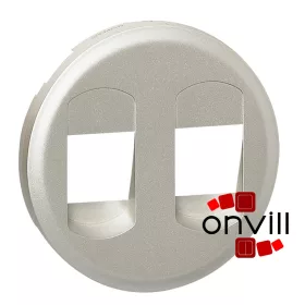   Legrand Céliane 2xhangszóró csatlakozóaljzat burkolat, titán, Legrand 068512