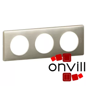 Legrand Céliane hármas keret, titán, Legrand 068903