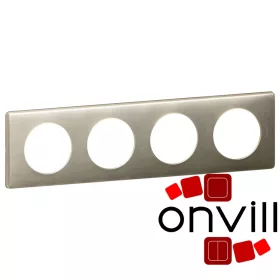 Legrand Céliane négyes keret, titán, Legrand 068904