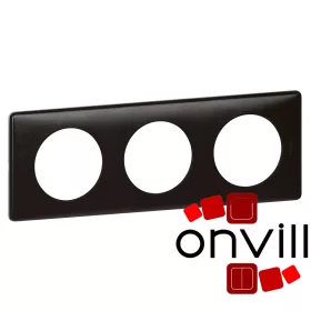 Legrand Céliane hármas keret, karbon, Legrand 068983