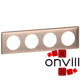 Legrand Céliane négyes keret, pezsgő, Legrand 068994