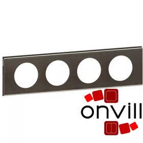   Legrand Céliane négyes keret, sötét nikkel, Legrand 069034