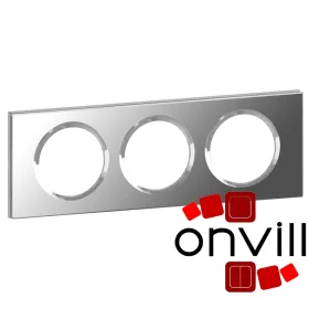   Legrand Céliane hármas keret tükör hatású üveg, Legrand 069123