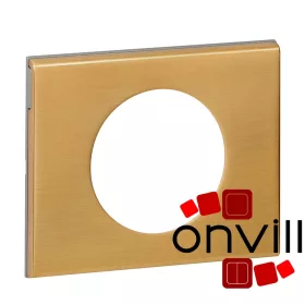 Legrand Céliane egyes keret, fényes bronz, Legrand 069131