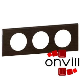   Legrand 069203, Legrand Céliane Hármas Keret, Wenge-Színű