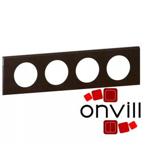   Legrand 069204, Legrand Céliane Négyes Keret, Wenge-Színű