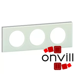 Legrand Céliane hármas keret, fehérüveg, Legrand 069313