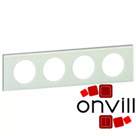 Legrand Céliane négyes keret, fehérüveg, Legrand 069314
