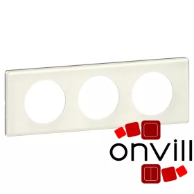 Legrand 069353, Legrand Céliane Hármas Keret, Porcelán