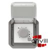 Legrand 069508L, Plexo 55 elektronikus szobatermosztát, szürke