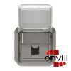 Legrand 069559L, Plexo 55 RJ45 Cat.6A STP aljzat, szürke