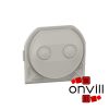 Legrand 069599L, Plexo 55 membrános kábelbevezető 2 bemenettel, szürke