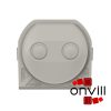 Legrand 069599L, Plexo 55 membrános kábelbevezető 2 bemenettel, szürke