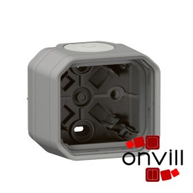   Legrand 069651L, Plexo 55 falon kívüli 1-es doboz, membrános, szürke