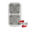 Legrand 069690L, Plexo 55 falon kívüli 2-es doboz, membrános, fehér