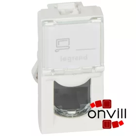   Legrand 076551, Program Mosaic LCS2 Rj45 Aljzat Cat 5E UTP, 1 Modul, Fehér