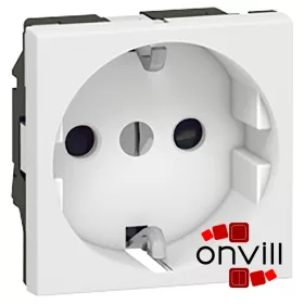   Legrand 077213, Program Mosaic 2P+F Aljzat MAX. 4mm, Csavaros, 2 modulos, Fehér