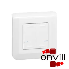   Legrand 077724L, Program Mosaic Netatmo Vezeték Nélküli Kapcsoló - Kettős Egypólusú, Fehér 