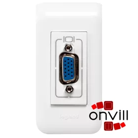   Legrand 078777, Program Mosaic Hd15 Bemenet, Elővezetékezett, 1 Modulos, Fehér