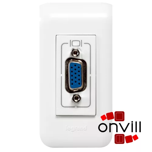 Legrand 078777, Program Mosaic Hd15 Bemenet, Elővezetékezett, 1 Modulos, Fehér