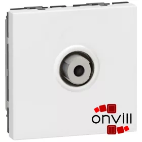   Legrand 078780, Program Mosaic TV Aljzat F Aljzat, 2 Modulos, Fehér