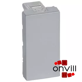   Legrand 079270, Program Mosaic Vakfedél 1 modulos, Alumínium