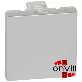   Legrand 079280, Program Mosaic Vakfedél 2 modulos, Alumínium