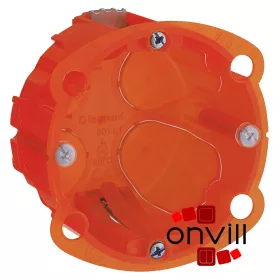   Legrand 080101, Batibox Süllyesztődoboz Univerzális, Egyes Doboz, 40mm Mély