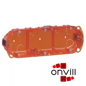   Legrand 080103, Batibox Süllyesztődoboz Univerzális, Hármas Doboz, 40mm Mély