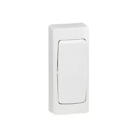   Legrand 086084, Oteo Falon Kívüli, Keskeny Egypólusú Kapcsoló Kerettel, Fehér