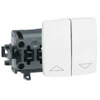 Legrand 086113, Oteo Falon Kívüli, Redőnykapcsoló, 6 A, Fehér