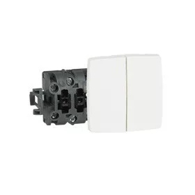   Legrand 086120, Oteo Falon Kívüli, Kettős Váltókapcsoló, Fehér