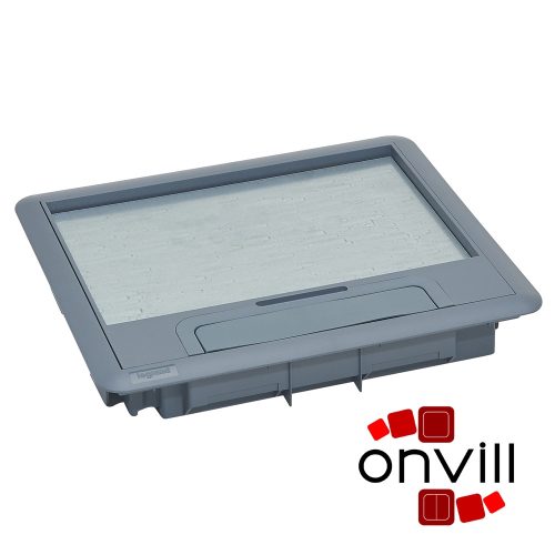 Legrand 088001, Műanyag Fedél 12/18 Modulos Standard Padlódobozhoz, MAX. 8mm Burkolattal