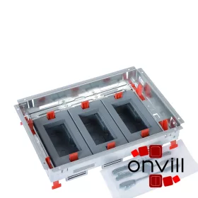   Legrand 088020, 12 (3X4) Modulos, Horizontális, Állítható Magasságú, Standard Padlódoboz